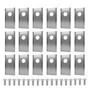 18Pcs Lawn Mower Cutting Blade Set Robot Mower Replacement Blade Robotic Lawn Mowers Replacement for Worx Landroid Lawn Mowers