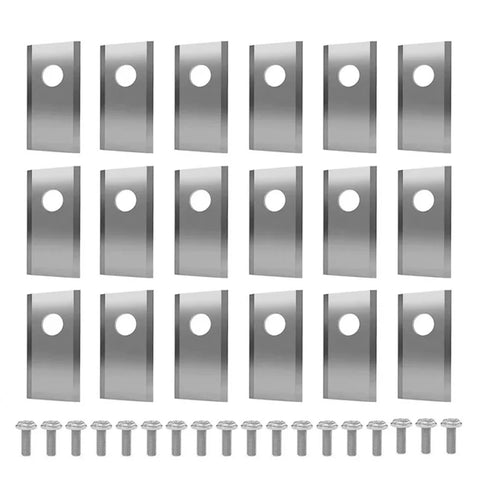 18Pcs Lawn Mower Cutting Blade Set Robot Mower Replacement Blade Robotic Lawn Mowers Replacement for Worx Landroid Lawn Mowers