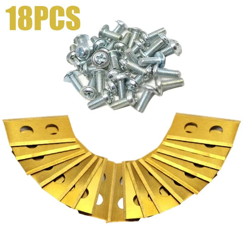 One Set Lawn Robot Blade Golden Titanium Plating Lawn Mover With 2 Holes Anti-Rust Durable Mower Cutter For Worx Landroid