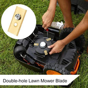 One Set Lawn Robot Blade Golden Titanium Plating Lawn Mover With 2 Holes Anti-Rust Durable Mower Cutter For Worx Landroid