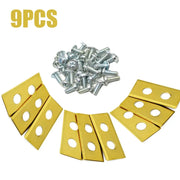 One Set Lawn Robot Blade Golden Titanium Plating Lawn Mover With 2 Holes Anti-Rust Durable Mower Cutter For Worx Landroid