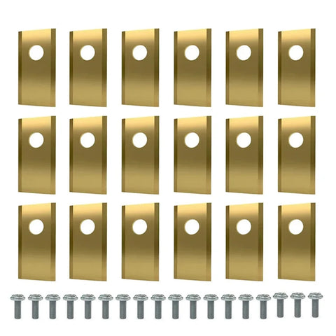 18Pcs Lawn Mower Cutting Blade Set Robot Mower Replacement Blade Robotic Lawn Mowers Replacement for Worx Landroid Lawn Mowers