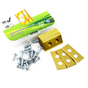 One Set Lawn Robot Blade Golden Titanium Plating Lawn Mover With 2 Holes Anti-Rust Durable Mower Cutter For Worx Landroid
