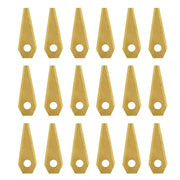 18PCS 49X19X1MM Robot Mower Titanium Replacement Blade Anti-Rust Durable Mower Cutter for Bosch Indego Easy to Install