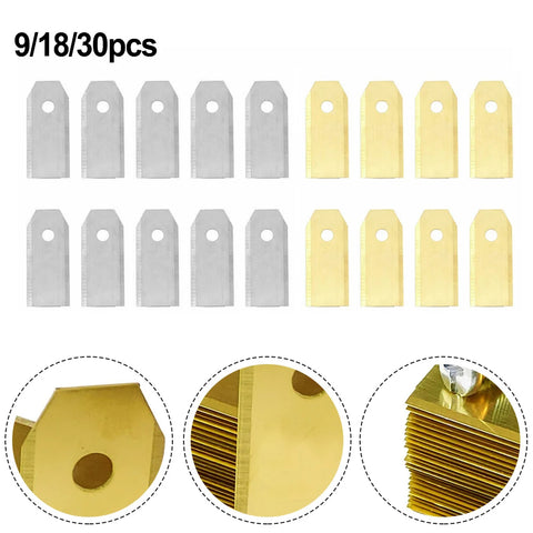 Get Perfect Cutting Results and Long Lasting Performance with These 43mm Stainless Steel Blades for Robotic Lawn Mowers