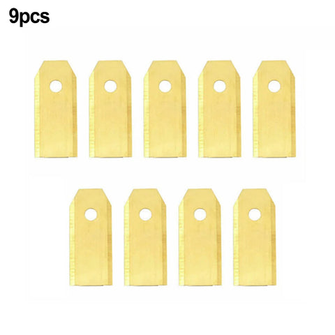 Get Perfect Cutting Results and Long Lasting Performance with These 43mm Stainless Steel Blades for Robotic Lawn Mowers
